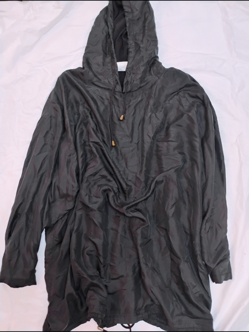 Venezia Black Hooded Pullover Jacket